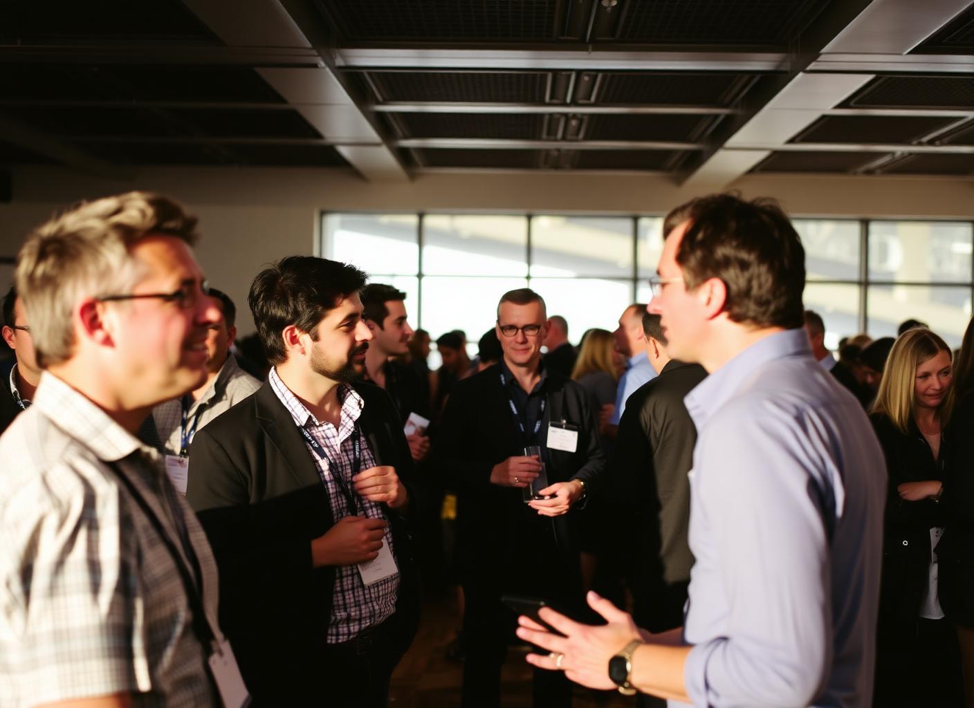 Data professionals networking at a Magnimind community event in Palo Alto