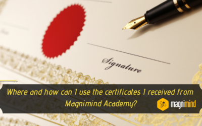 Where And How Can I Use The Certificates I Received From Magnimind Academy?